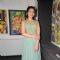 Tina Ahuja poses for the media at Art Exhibition 'Contrario of Artists'