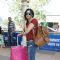 Adah Sharma poses for the media at Airport