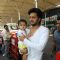 Riaan Deshmukh Gave a quick pose with Daddy Ritesh at Airport
