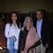 Juhi Chawla with Her Husband and Mother in Law at Special Screening of 'Chalk N Duster'