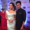 Sophie Choudry and Manish Malhotra at Filmfare Awards 2016