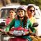 Juhi Chawla and Shabana Azmi rides Scooty in Chalk N Duster