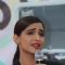 Sonam Kapoor interacts with the student at the Promotions of Neerja at Xaviers College