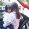 Guess - Aaradhya Bachchan Recieved a Rose on Rose day - Snapped at Airport
