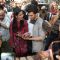 Katrina Kaif and Aditya Roy Kapur Promotes 'Fitoor' by goin on a Shopping Spree at Janpath Market