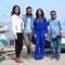 Riteish, Nargis, Producer Krishika Lulla and Director Ravi Jadhav at Launch of Film 'Banjo'