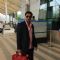 Madhur Bhandarkar poses for the media at Airport