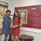 Madhoo poses with Suvigya Sharma at Make in India Art Event