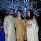 Shobhaa De poses with her Daughter and Son-in-law