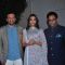 Sonam Kapoor, Ram Madhvani and Atul Kasbekar at Promotions of 'Neerja'