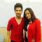 Preetika Rao with Armaan Mallik judging a singing competition