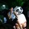 Jacqueline Fernandes poses with Kung Fu Panda's PO