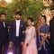 Ram Charan with Chiranjeevi's Daughter and her Husband at  Wedding Reception!