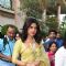 Priyanka Chopra Looks ELegant in Yellow Saree at Press Meet for Receiving Padma Bhushan