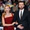Scarlett Johansson with Chris Evans at Premiere of Captain America: Civil War in London