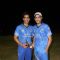 Mudasir Bhatt and Abhishek Kapoor at a cricket match between Daring Dozen & Panthers