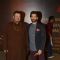Neil Nitin Mukesh with father Nitin Mukesh at Special Premiere of 'Sarabjit'