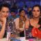 Kangana Ranaut and Sania Mirza at CNN IBN Awards