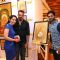 Sanjay Dutt and Manyata Dutt with Suvigya Sharma at Nargis Dutt Foundation's Art Event