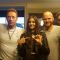 Sonam Kapoor with Chris Martin, Guy Berryman, Jonny Buckland, Will Champion
