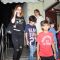 Suzanne Khan snapped with kids at PVR