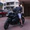 Sushant Singh snapped on his BMW bike