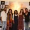 Surveen Chawla, Tannishtha Chatterjee and Ajay Devgn at Press meet of 'Parched'