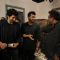 Arjun Kapoor and Aditya Roy Kapur at Ranbir Kapoor's birthday celebration on sets of Jagaa Jasoos