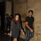Varun Dhawan and Natasha Dalal snapped at film screening