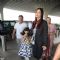 Aaradhya's cute antics with mommy Aishwarya at the Airport