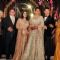 Priyanka and Nick with their family at their Wedding Reception Delhi