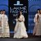 Aahana Kumra walk the ramp for fashion designers at 'Lakme Fashion Week'