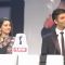 Juhi Chawla and Karan Johar at the Filmfare awrads function