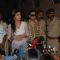 Shilpa Shetty at a press conference while shooting in Mumbai to clarify her stand on the Richard Gere kiss controversy