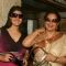 Bollywood actress Moushmi Chatterjee with her daughter Meghaa at the music launch for the film "Ruslaan", in New Delhi on Tuesday