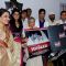 Delhi Cheif Minister Sheila Dikshit with Moushmi Chatterjee and her daughter Meghaa, at the music launch for the film "Ruslaan", in New Delhi on Tuesday