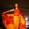 A Sri Lankan model presenting creation by Sri Lankan designer Darshi Keertisena during the Sri Lankan fashion show in New Delhi on 15 Sept Tuesday night 2009
