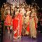 Models at the ramp of Manish Malhotra brought razzle dazzle at Lakme Fashion Week for spring/summer 2010