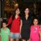 Mini Mathur and Aditi Govitrikar with kids at Puma Gina Gony wear launch at Oberoi Mall in Mumbai