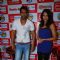 Bollywood Stars Bipasha Basu and Ajay Devgan visit the Big Fm studio in Mumbai [Photo: IANS]