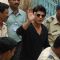 Shahrukh Khan leaves after casting his votes today for Maharashtra Elections
