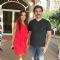 Bollywood Actor Arbaaz Khan with his wife Malaika Arora Khan pose for the photographers during the announcement of Louis Cruises India''s itineraries, preferred sales agents, voyage information and launch dates for operation in India using Kochi