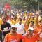 Participants at the Airtel Delhi Half Marathon,in New Delhi on Sunday ( Photo: IANS)
