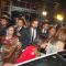 Hrithik Roshan with his wife at the Shilpa Shetty''s wedding reception