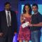 Mallika Sherawat Presents an award to cricketer Gautam Gambhir at the CEAT Awards