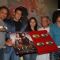 Bollywood actor Salman Khan, Sunidhi Chauhan, Gulzar and Sonu Nigam at music release of Film "Veer"