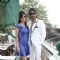 Mouni Roy with Gourav at Mid-Day race in Mahalxmi Race Course
