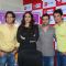 Bollywood actors Vatsal Sheth, Tabu and Sharman Joshi at the promotional event of their upcoming movie "Toh Baat Pakki" at Big FM studios,Andheri in Mumbai