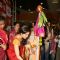 Isha Koppikar celebrates ''Gudipadwa'' at Big Fm studios, Andheri