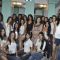 Sameera Reddy With 10 Miss India Finalists At Streax Parlour at Andheri
